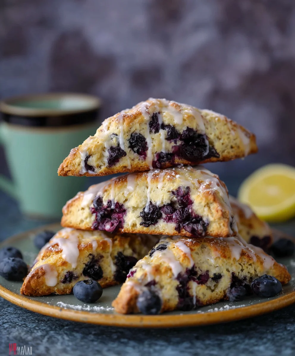 Sourdough Blueberry Lemon Scones Deliciously Easy Recipe