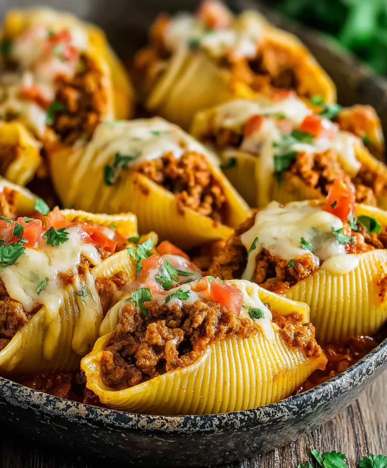Easy Taco Stuffed Shells-Kid Friendly Beef Dinner
