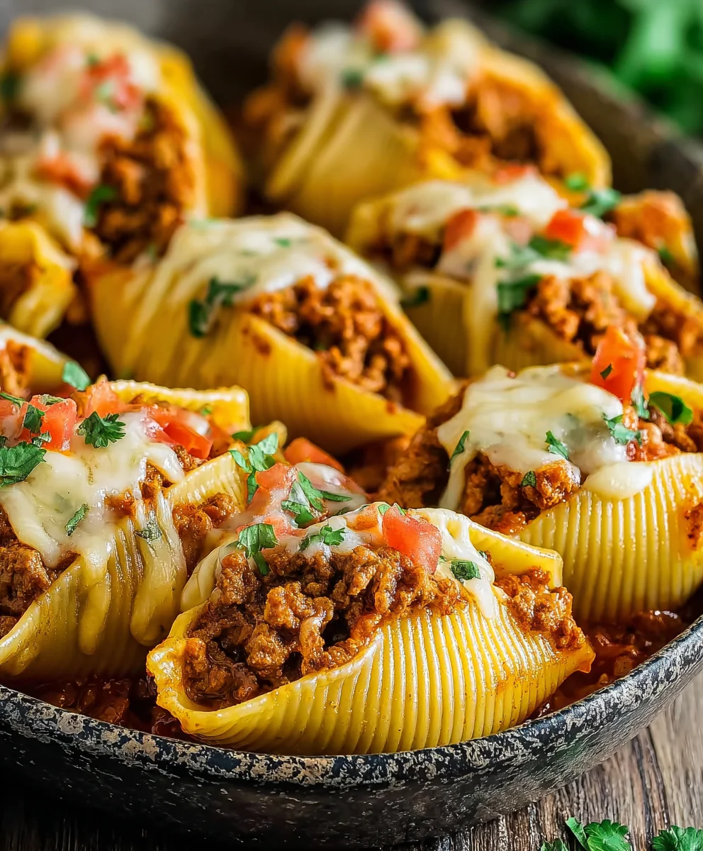 Easy Taco Stuffed Shells-Kid Friendly Beef Dinner