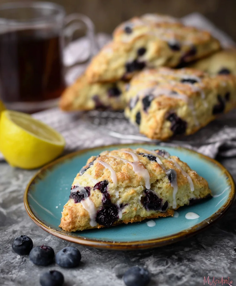 Sourdough Blueberry Lemon Scones Deliciously Easy Recipe