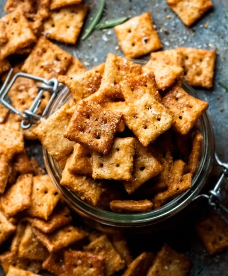 Easy Sourdough Cheese Crackers Recipe