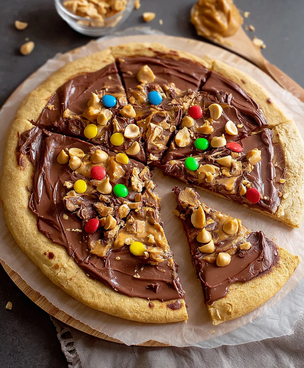 Decadent Chocolate Peanut Butter Pizza-Easy Dessert Recipe