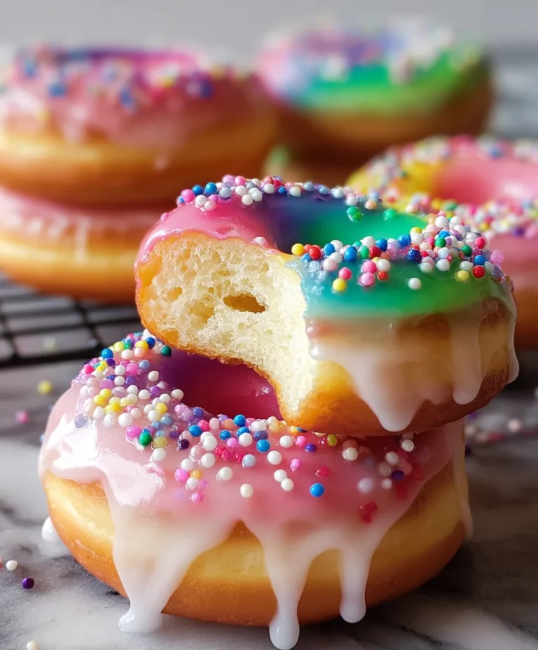 Rainbow-Filled Doughnuts – Delicious & Easy Recipe