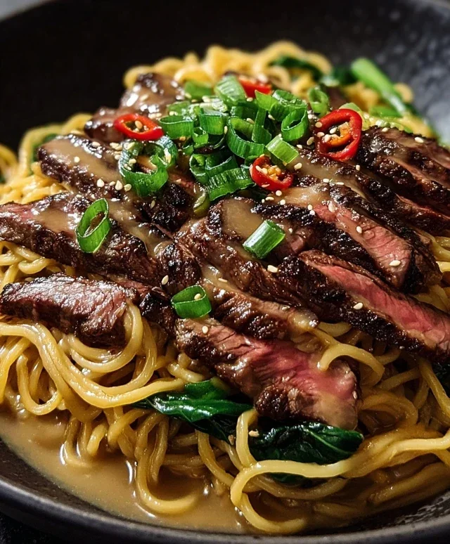 Garlic Butter Steak Lightning Noodles