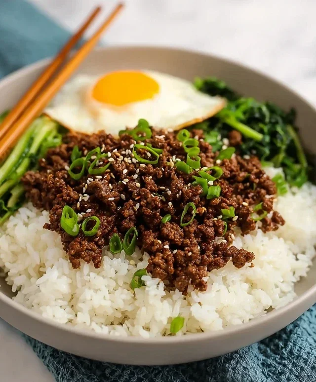Korean Ground Beef Bowl (25-Minutes)