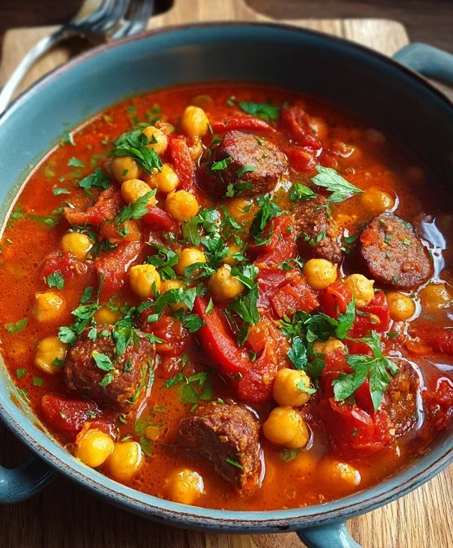 Beef Beef Chorizo Chickpea Stew