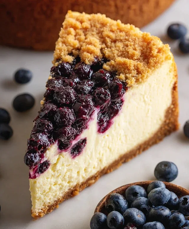 Blueberry Crum extract extractble Cheesecake