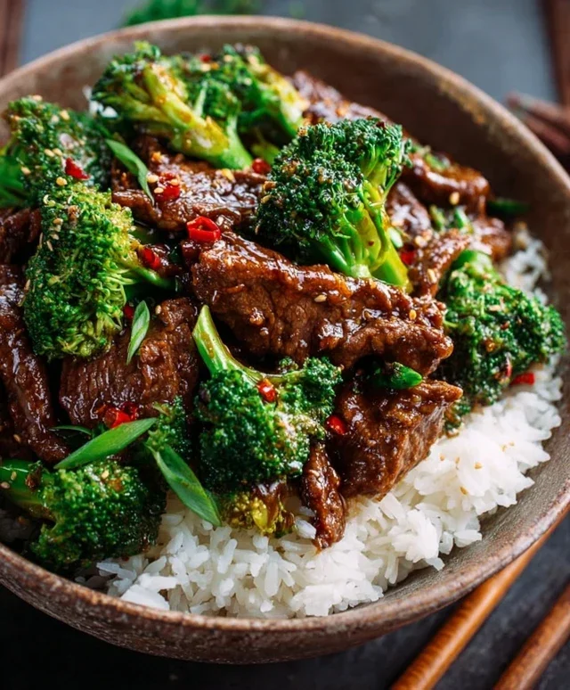 Chinese Beef and Broccoli (牛肉炒西兰花)