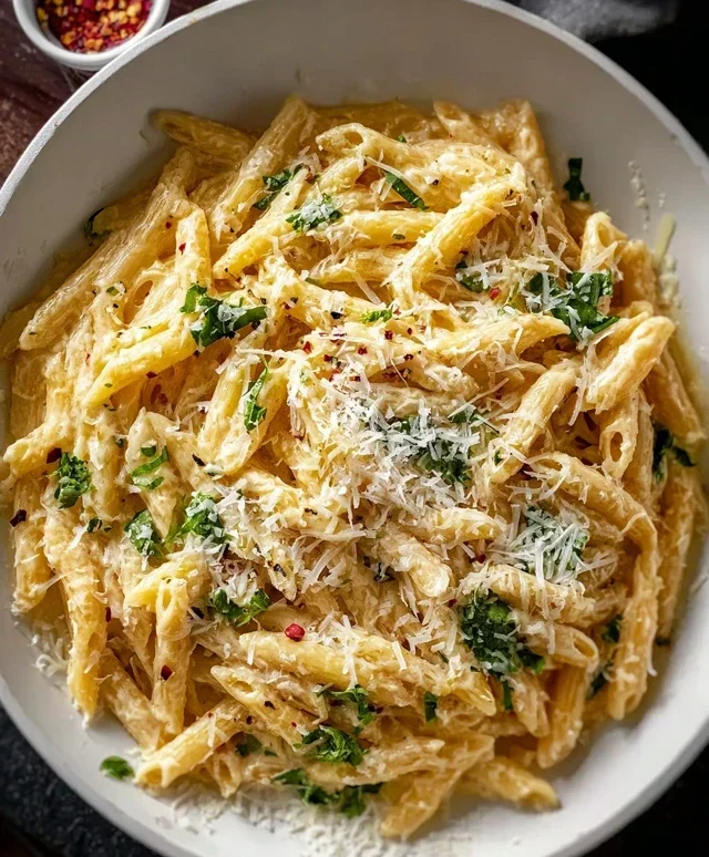 One Pot Creamy Garlic Pasta (Just 20 Minutes!)