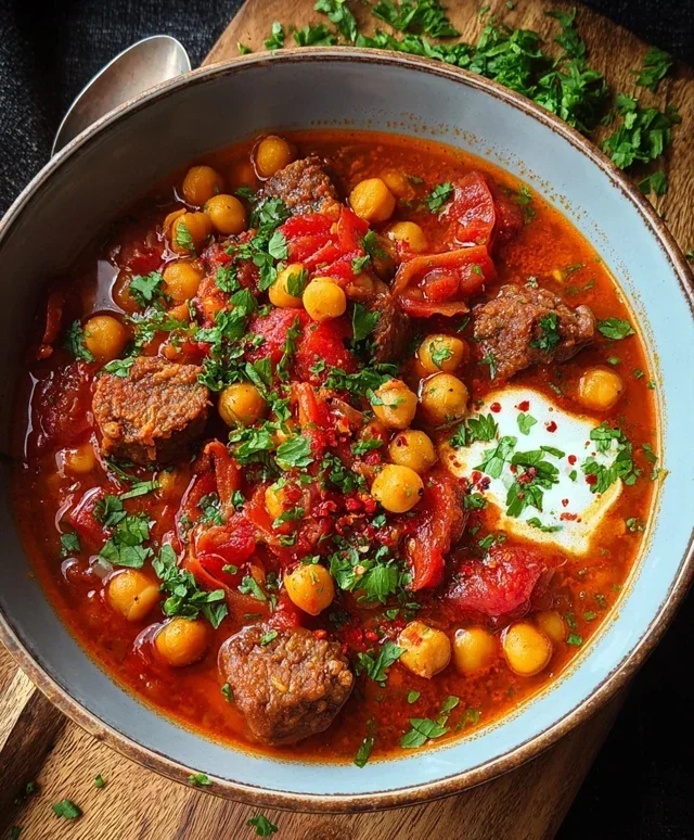Beef Beef Chorizo Chickpea Stew