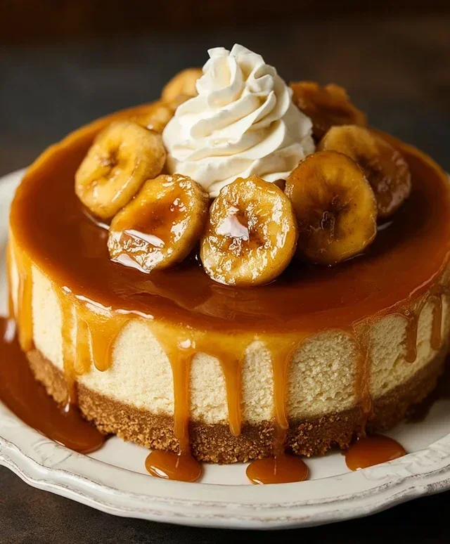 Bananas Foster Cheesecake