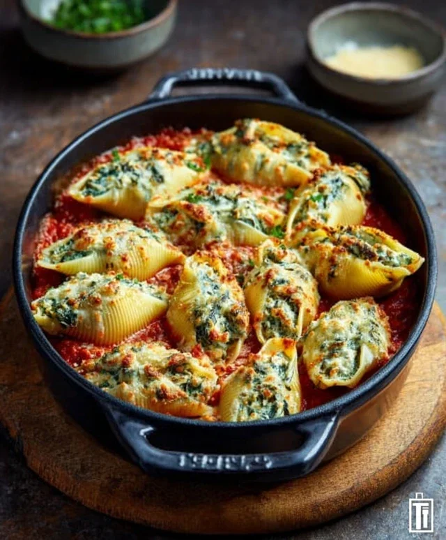 Spinach and Ricotta Stuffed Shells Recipe