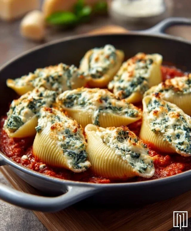 Spinach and Ricotta Stuffed Shells Recipe