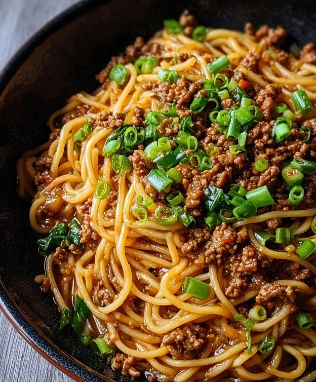 Asian Ground Beef Noodles