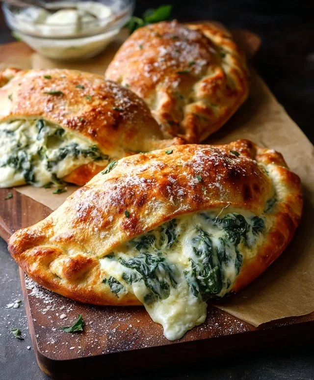 Ricotta Spinach Calzones