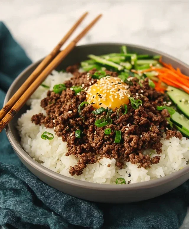 Korean Ground Beef Bowl (25-Minutes)
