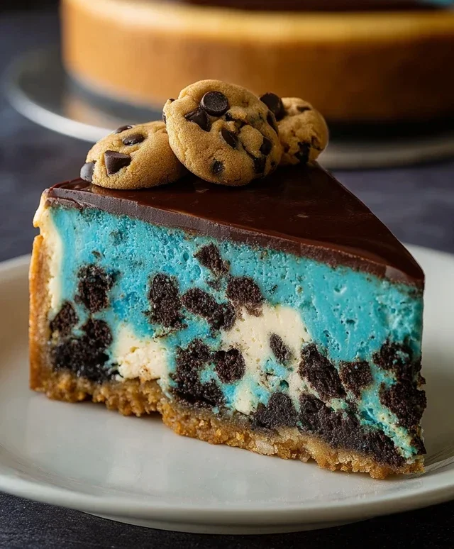 Cookie Monster Cheesecake
