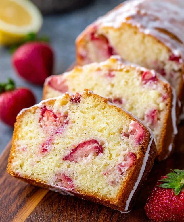 Strawberry Pound Cake