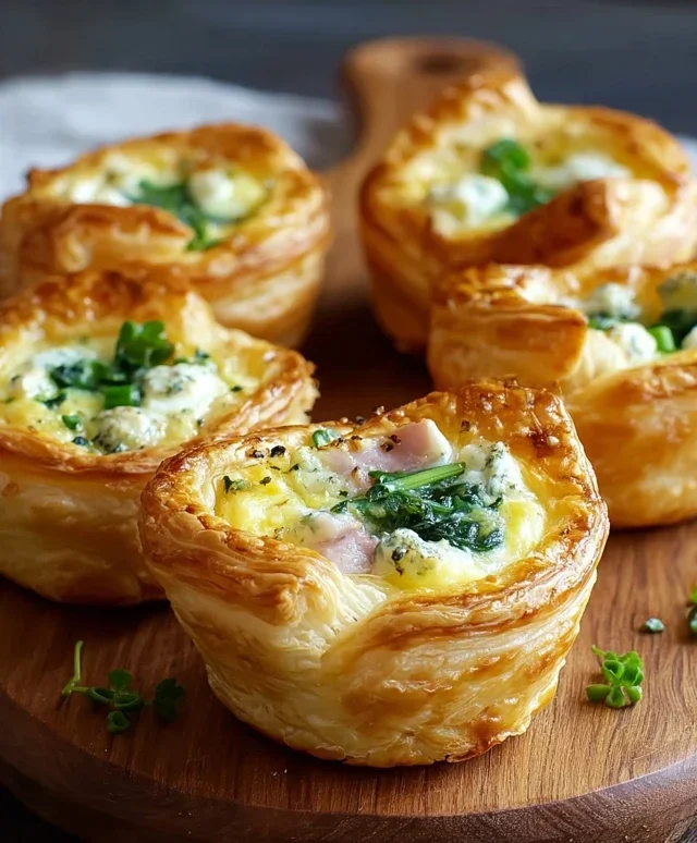 Savory Puff Pastry Cups