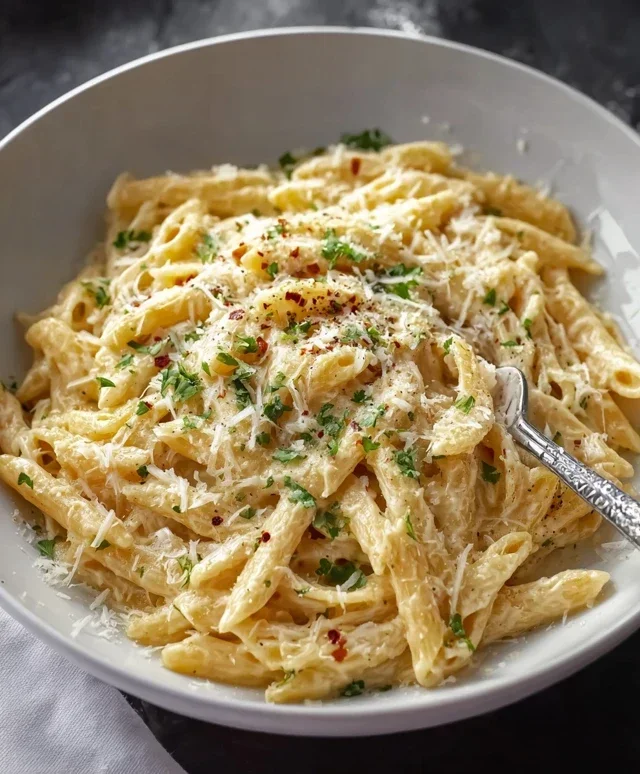 One Pot Creamy Garlic Pasta (Just 20 Minutes!)