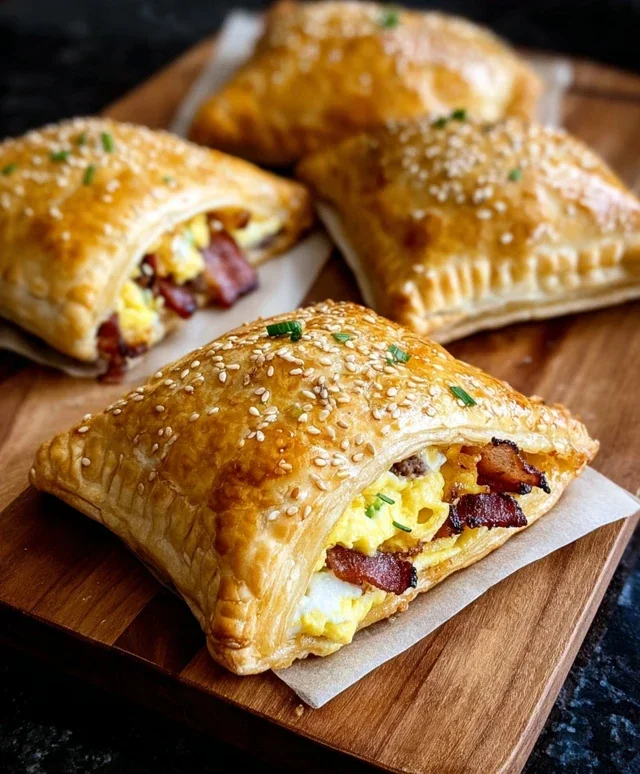 Breakfast Pockets Beef Beef Bacon Egg