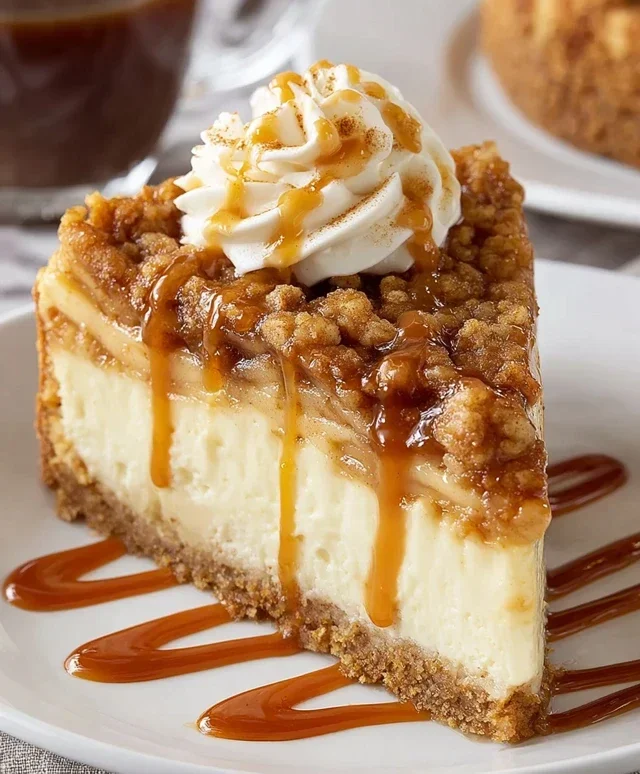 Apple Crisp Cheesecake Delight