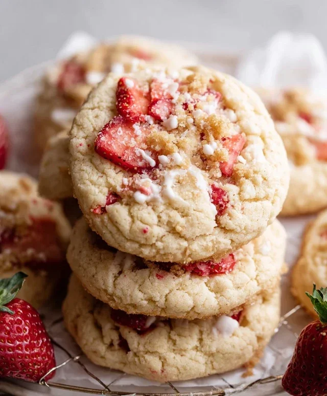 Strawberry Shortcake Cookies