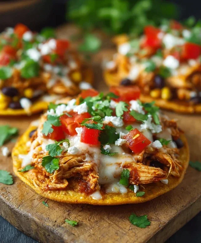Mexican Rotisserie Chicken Tostadas