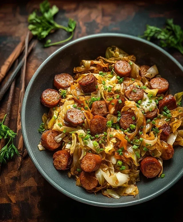 Easy Sausage and Cabbage Stir Fry