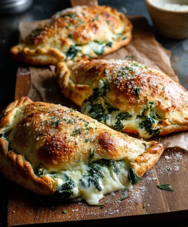 Ricotta Spinach Calzones