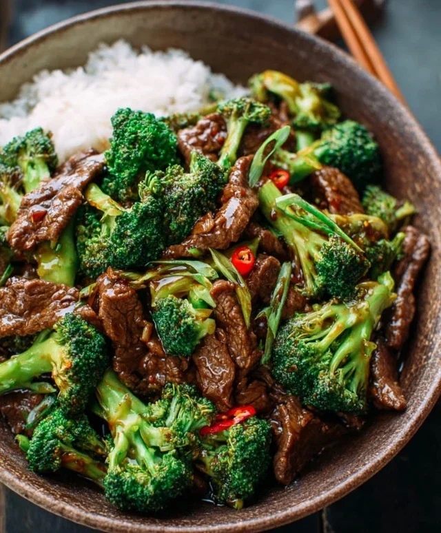 Chinese Beef and Broccoli (牛肉炒西兰花)