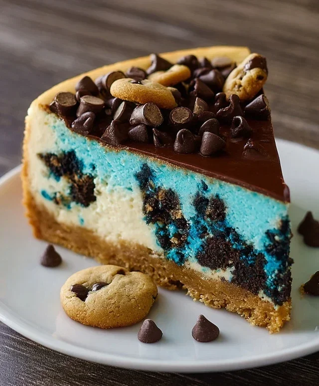 Cookie Monster Cheesecake