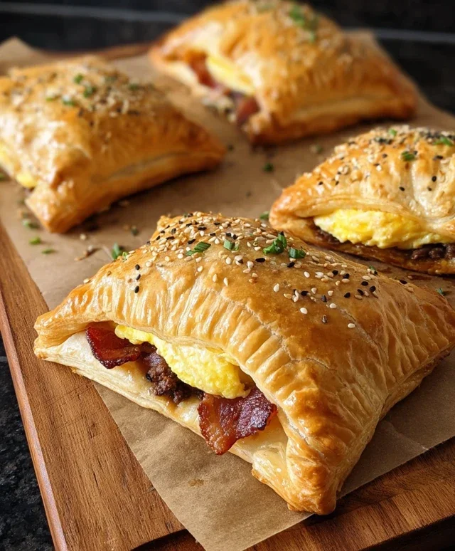 Breakfast Pockets Beef Beef Bacon Egg
