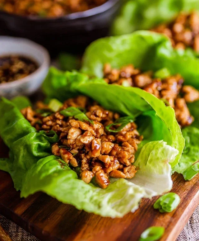 Thai Chicken Lettuce Wraps