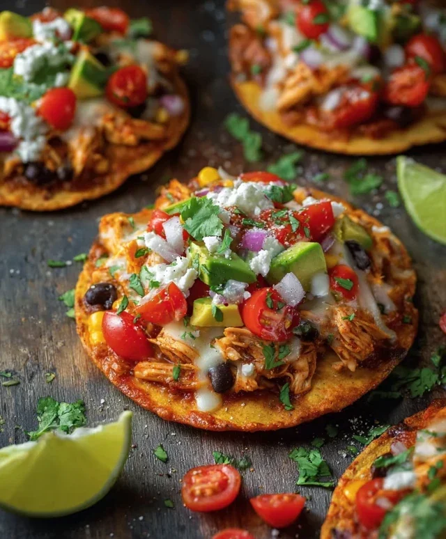Mexican Rotisserie Chicken Tostadas