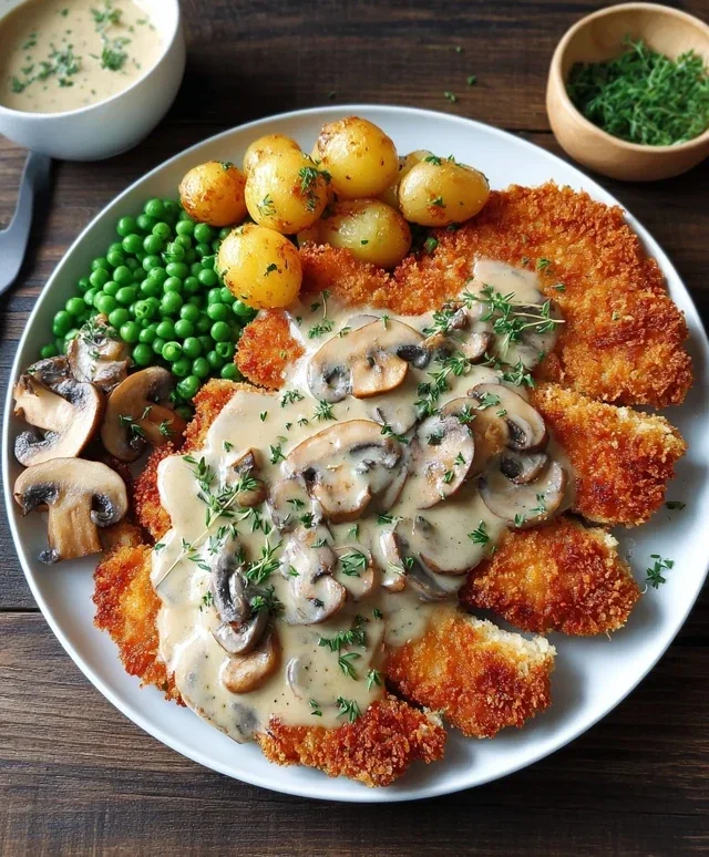 Rahmschnitzel Creamy Mushroom Schnitzel