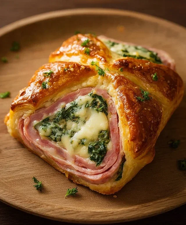 Beef Beef Ham and Cheese with Spinach