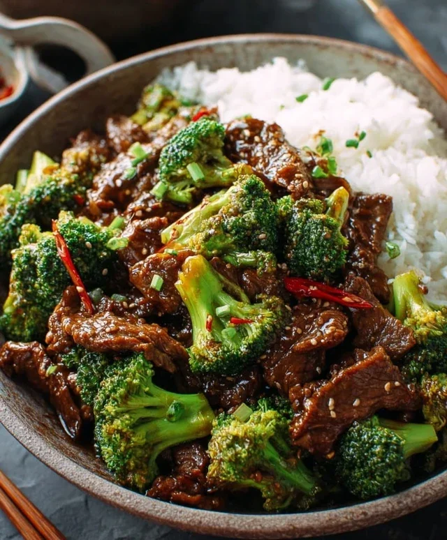 Chinese Beef and Broccoli (牛肉炒西兰花)
