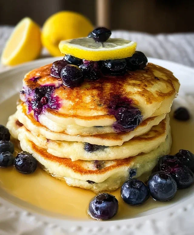 Lemon Blueberry Pancakes