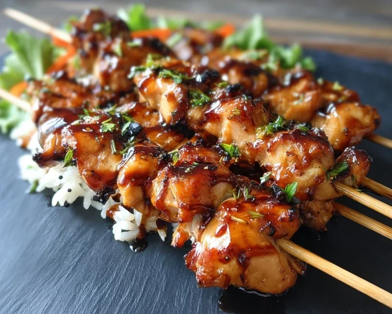Teriyaki Chicken Skewers