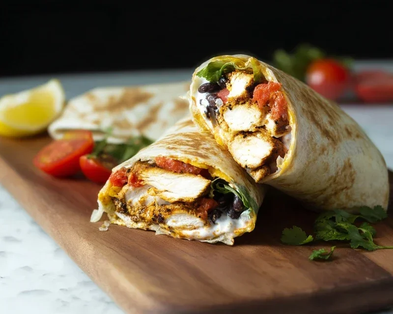 Chipotle Ranch Grilled Chicken Burrito