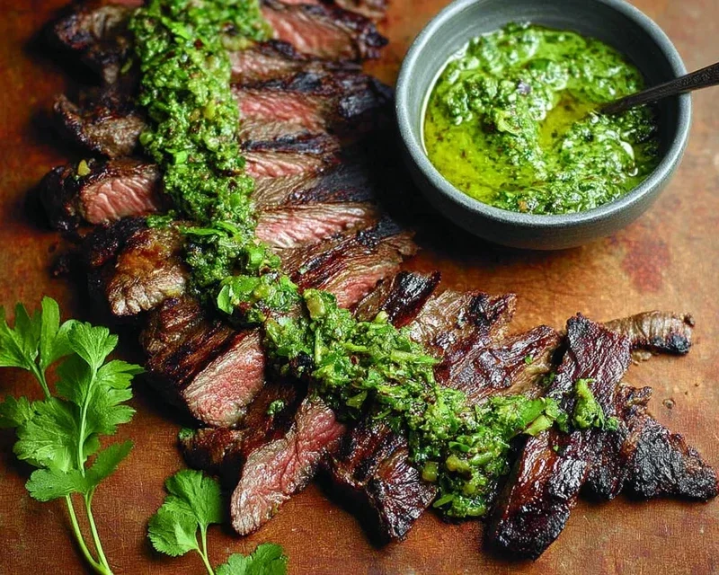 Skirt Steak Marinade Recipe with Chimichurri Recipe