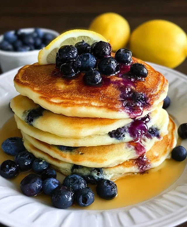 Lemon Blueberry Pancakes