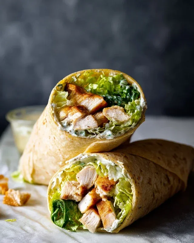 Chicken Caesar Wraps