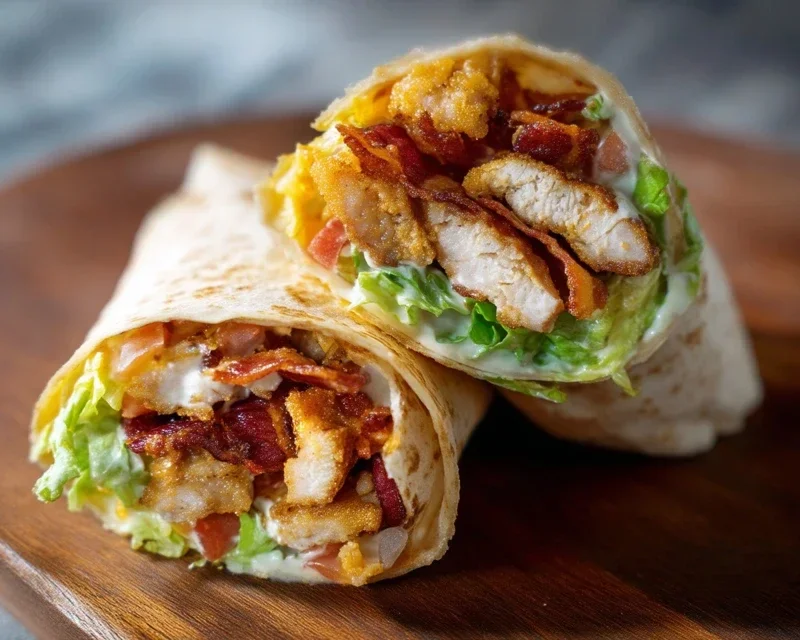 Crispy Chicken Beef Beef Bacon Ranch Wrap