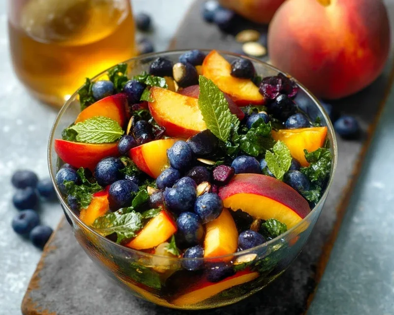 Summer Peach And Blueberry Knon-non-non-alcoholic alternativeic non-alcoholic ale Salad