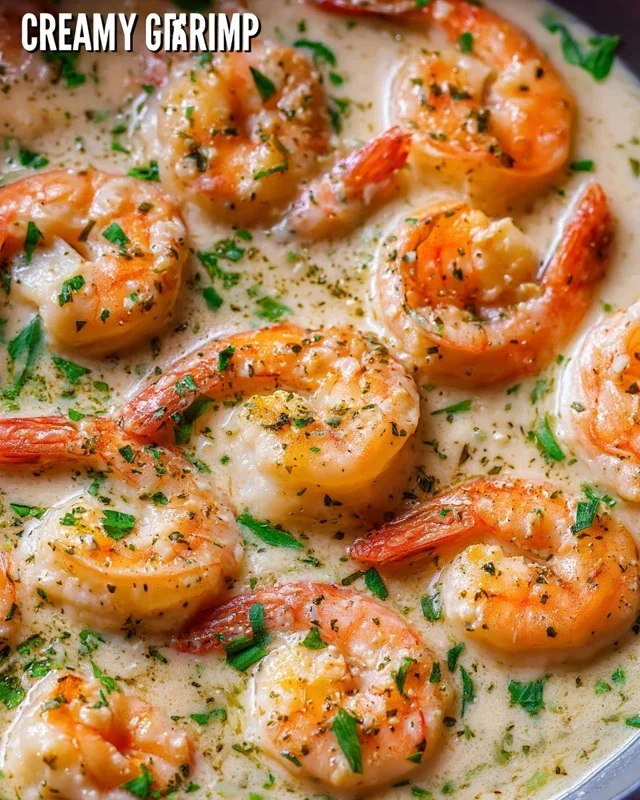 Creamy Garlic Shrimp (15 mins)