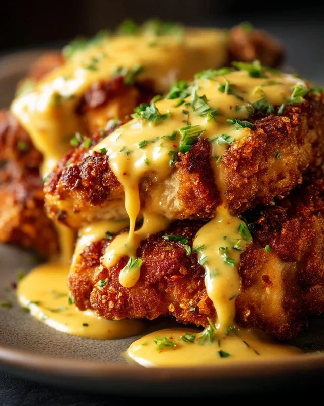 Pretzel Chicken with Mustard-Cheddar Sauce: An Amazing Ultimate Recipe