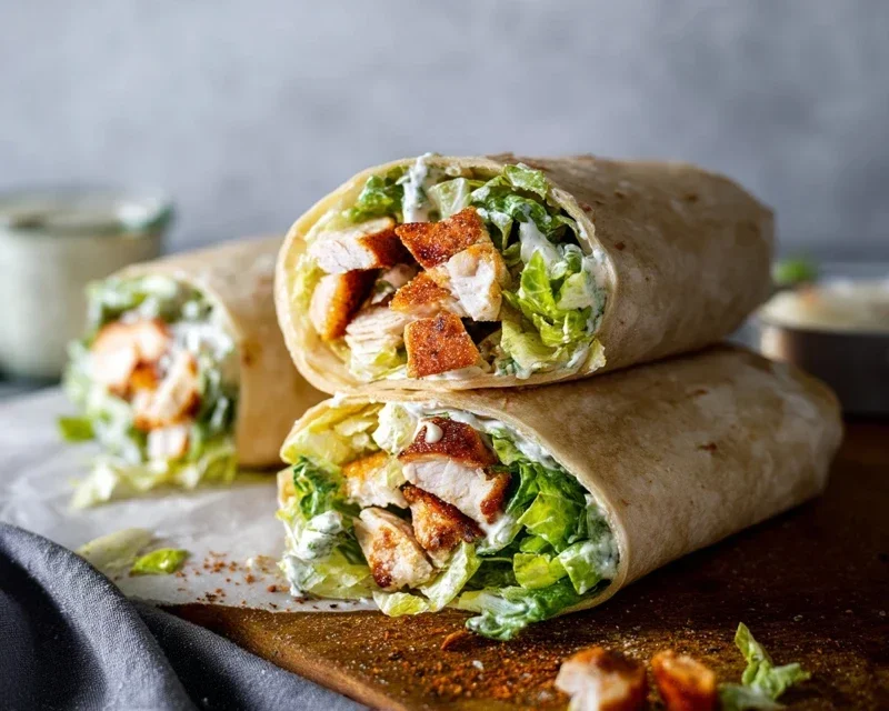 Chicken Caesar Wraps