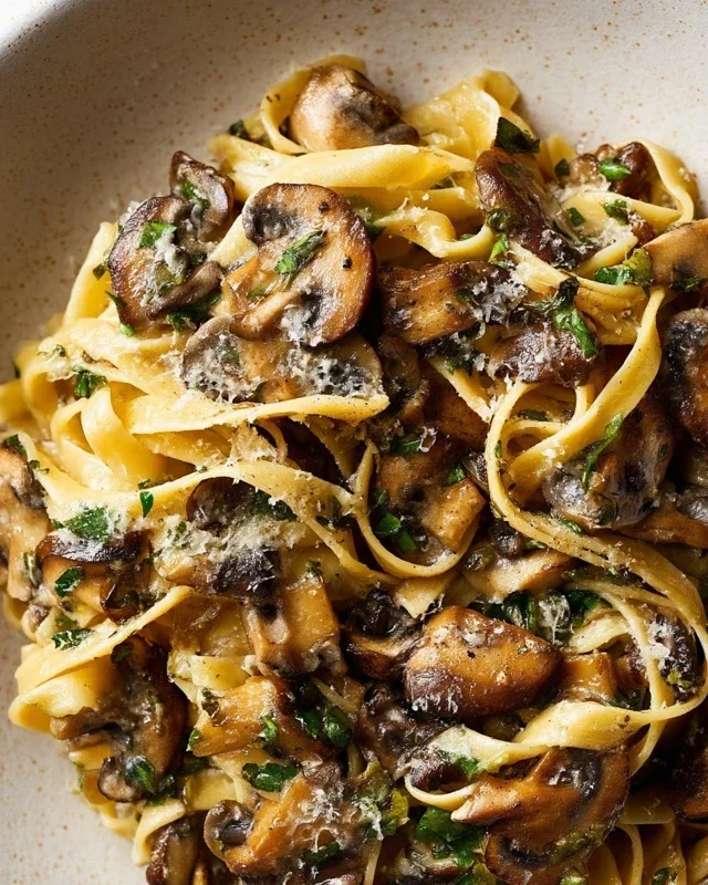 Garlic Mushroom Pasta